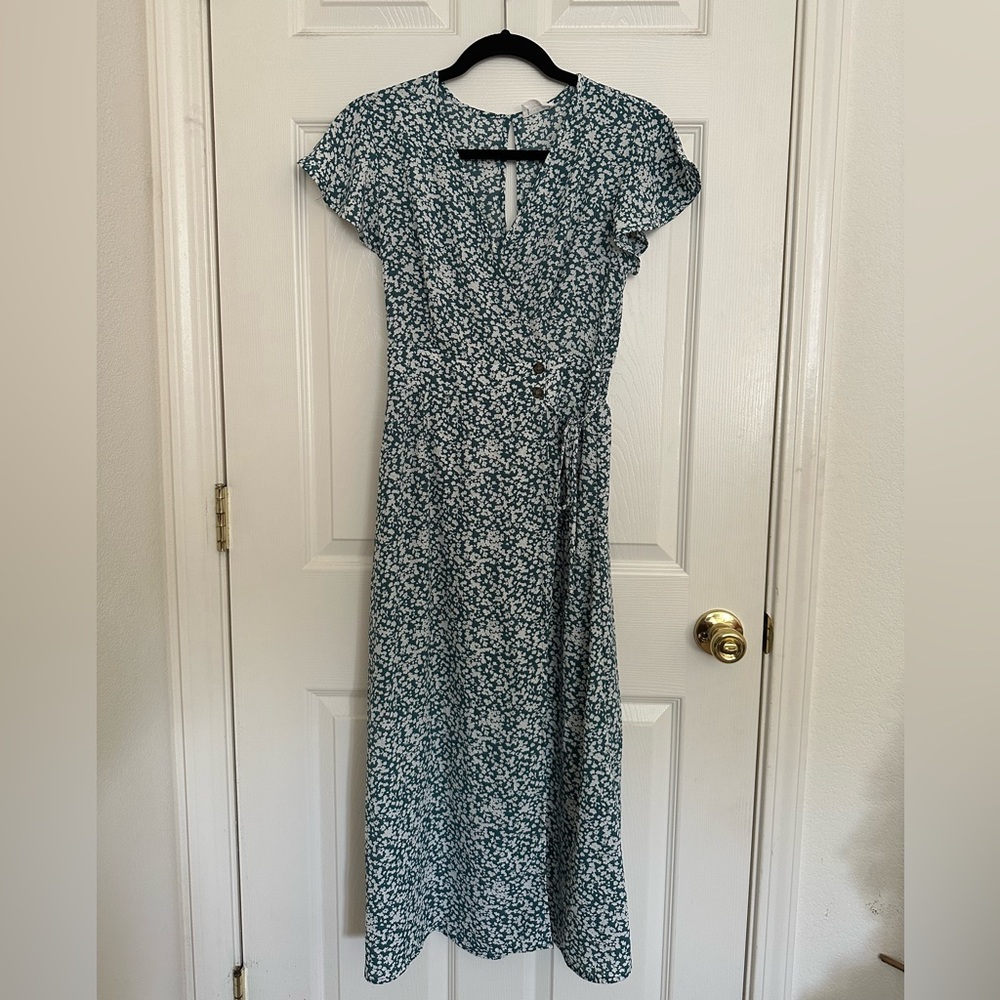Sienna Sky Floral Faux Wrap Maxi Dress